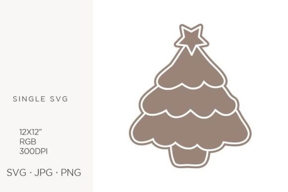 Christmas Tree Cookie: Festive Graphics & Illustrations