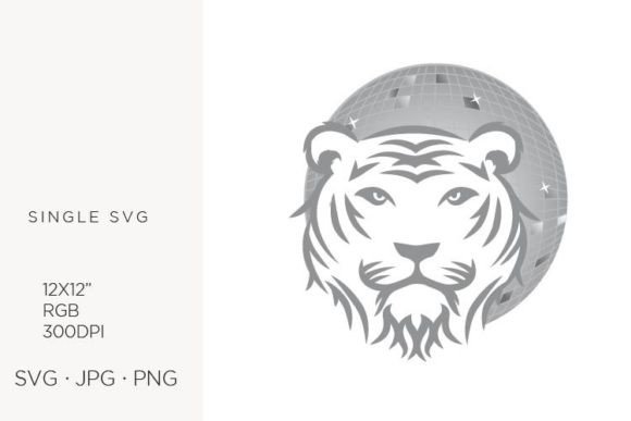 Disco Ball and Tiger: Vector Graphics & Illustrations