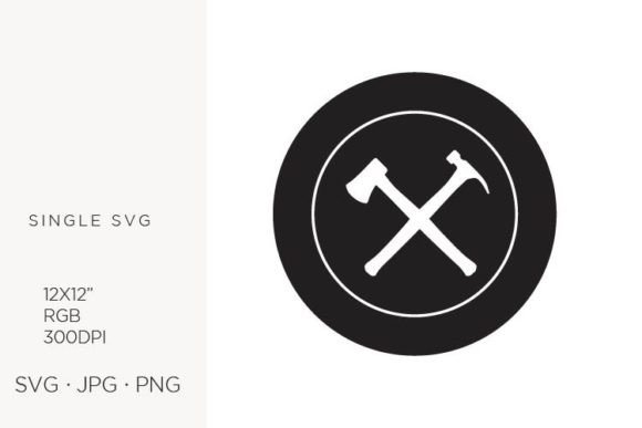 Hammer and Axe, Vector: Handcrafted Graphics for Bold Illustrations