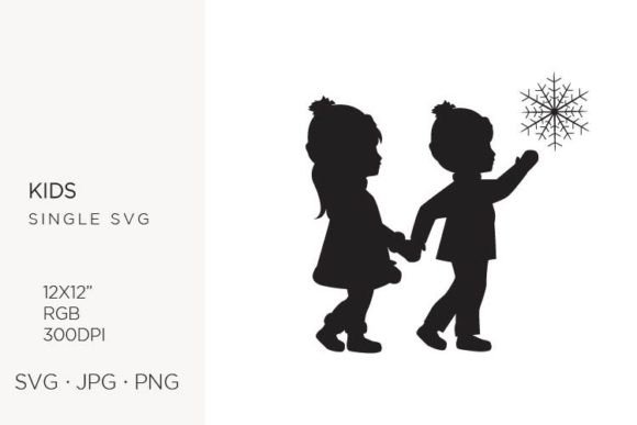 Kids in Winter Outfit: Graphics & Illustrations for Real Publishing