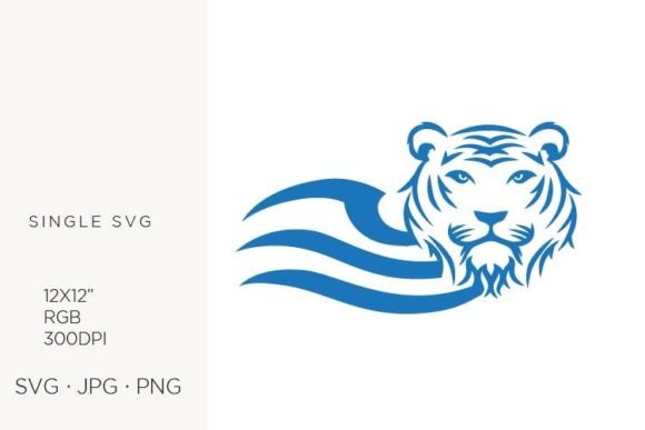 Ocean Tiger: Vector Illustration for Graphics & Illustrations