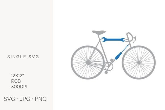Screwdriver, Wrench & Bicycle Graphics