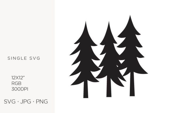 Set of Christmas Trees: Graphics & Illustrations