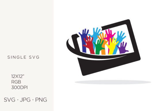 Smart Phone Screen, Hands: Modern Graphics & Illustrations