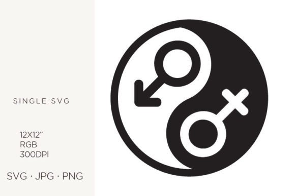 Yin Yang Balance Symbol Graphics & Illustrations