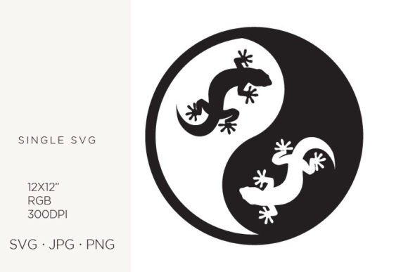 Yin Yang, Balance Symbol, Lizard