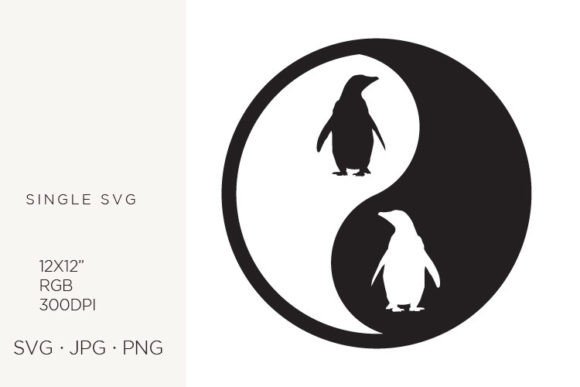 Yin Yang, Balance Symbol, Penguin Graphics